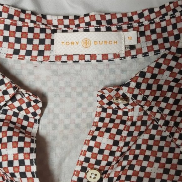 Tory Burch cotton linen button down dress - Picture 3 of 3